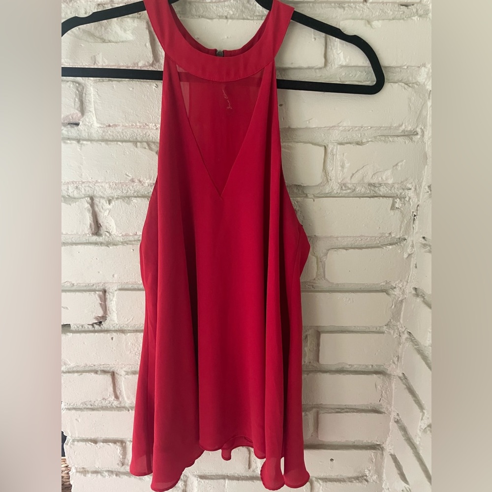 Sam Edelman Halter Red Blouse Size M